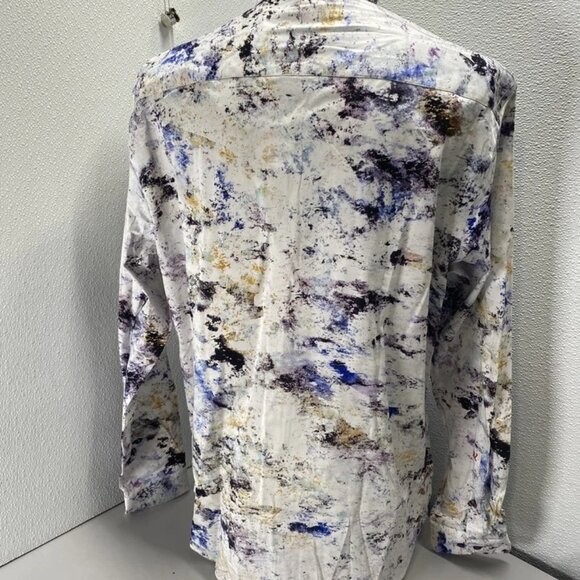 Au Noir Men’s Magnani Long Sleeve Button-Up Shirt Size 4XL White - Picture 7 of 15